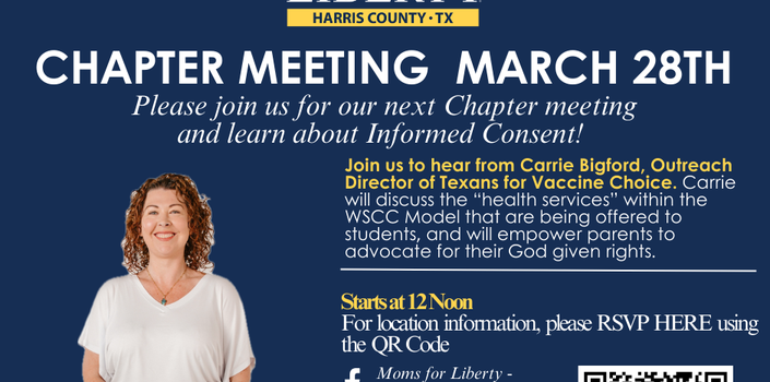 Moms for Liberty Harris County March 2025 Chapter Meeting