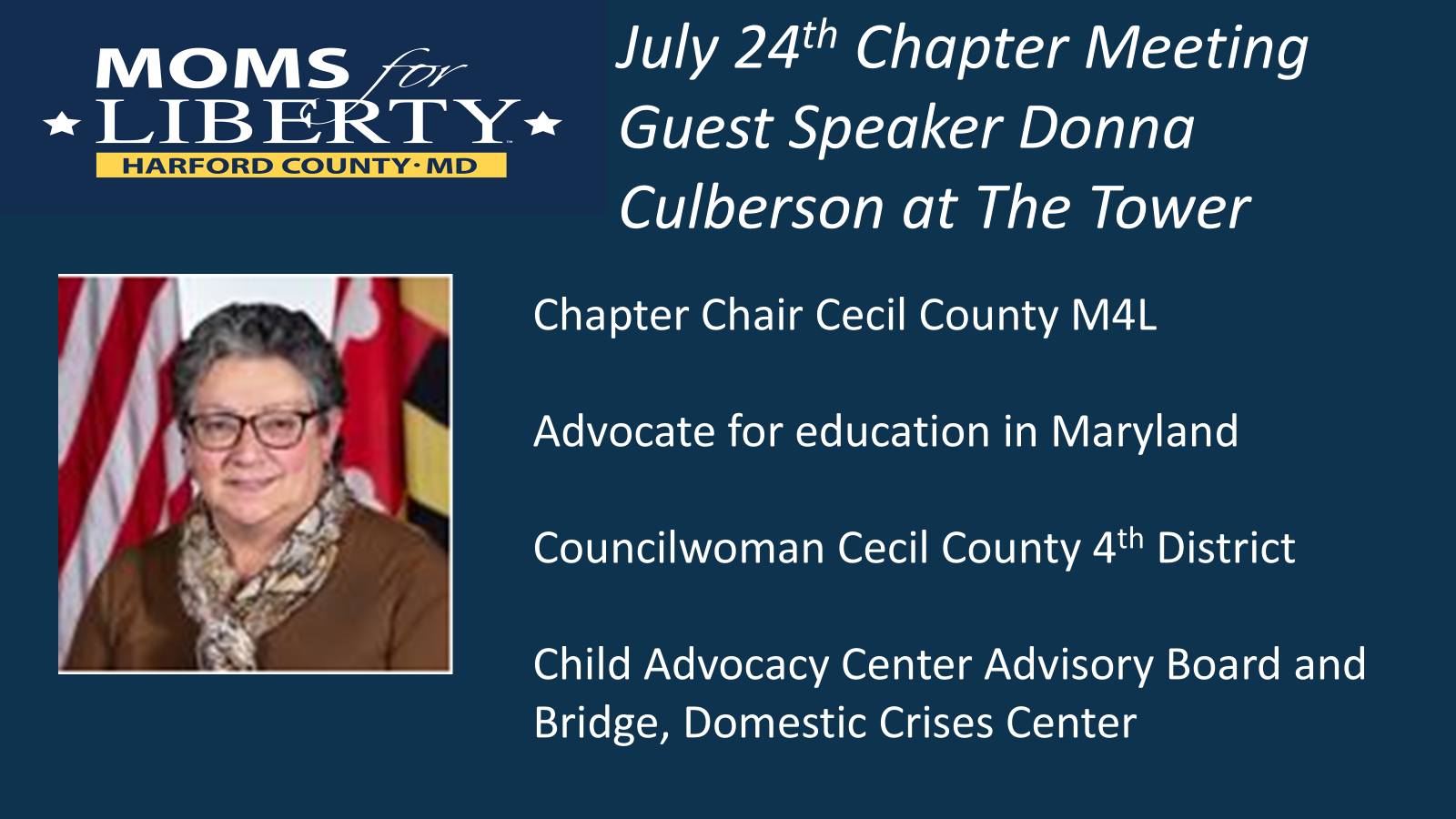 Monthly Chapter Meeting