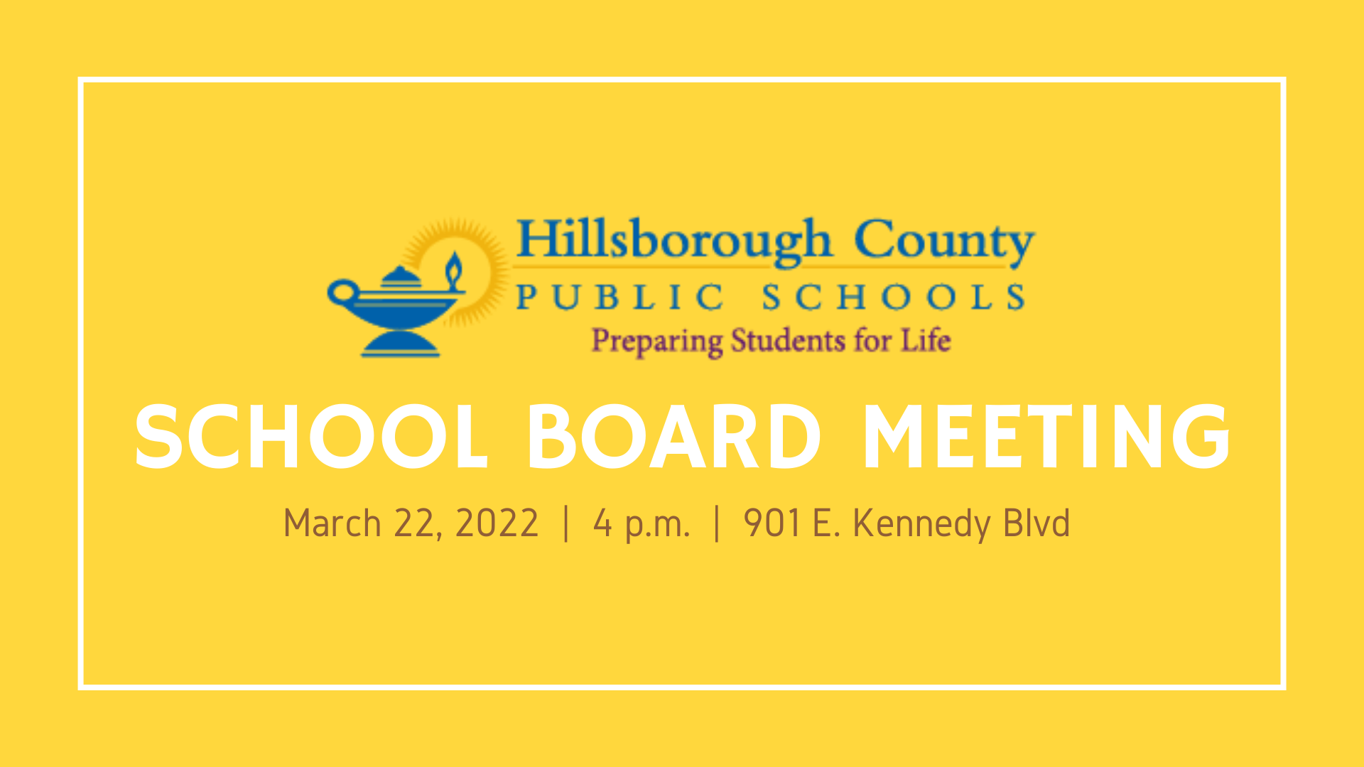 Hillsborough County School Board Meeting