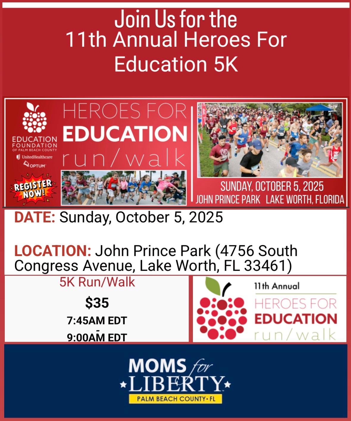 Heroes For Education 5K Walk