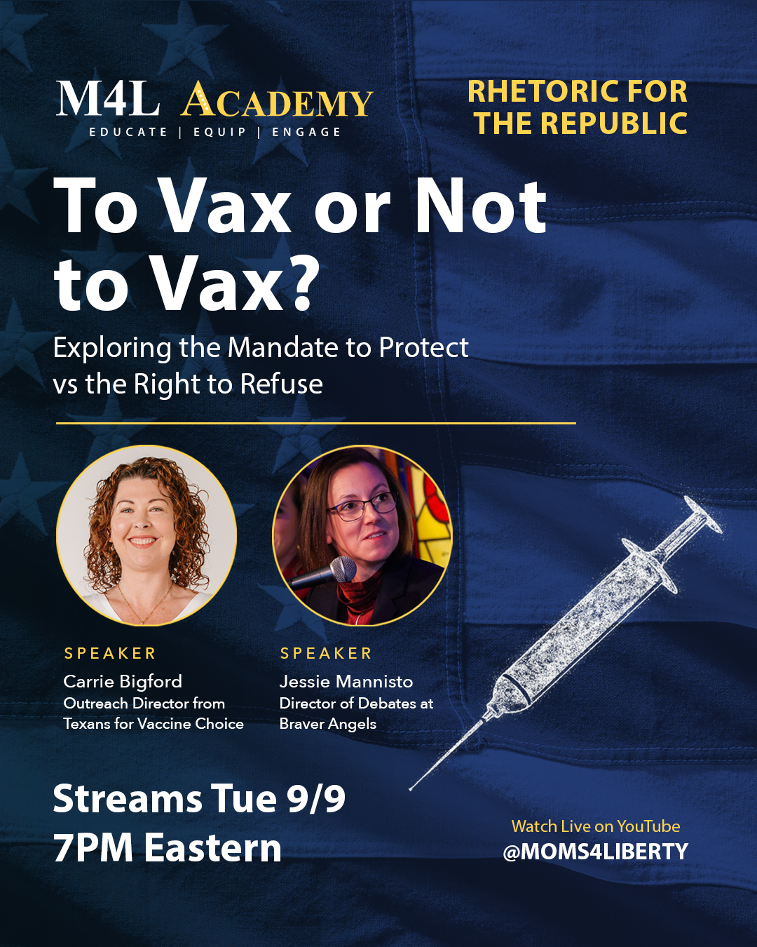 M4L Academy LIVESTREAM | MAHA at School - Rhetoric for the Republic
