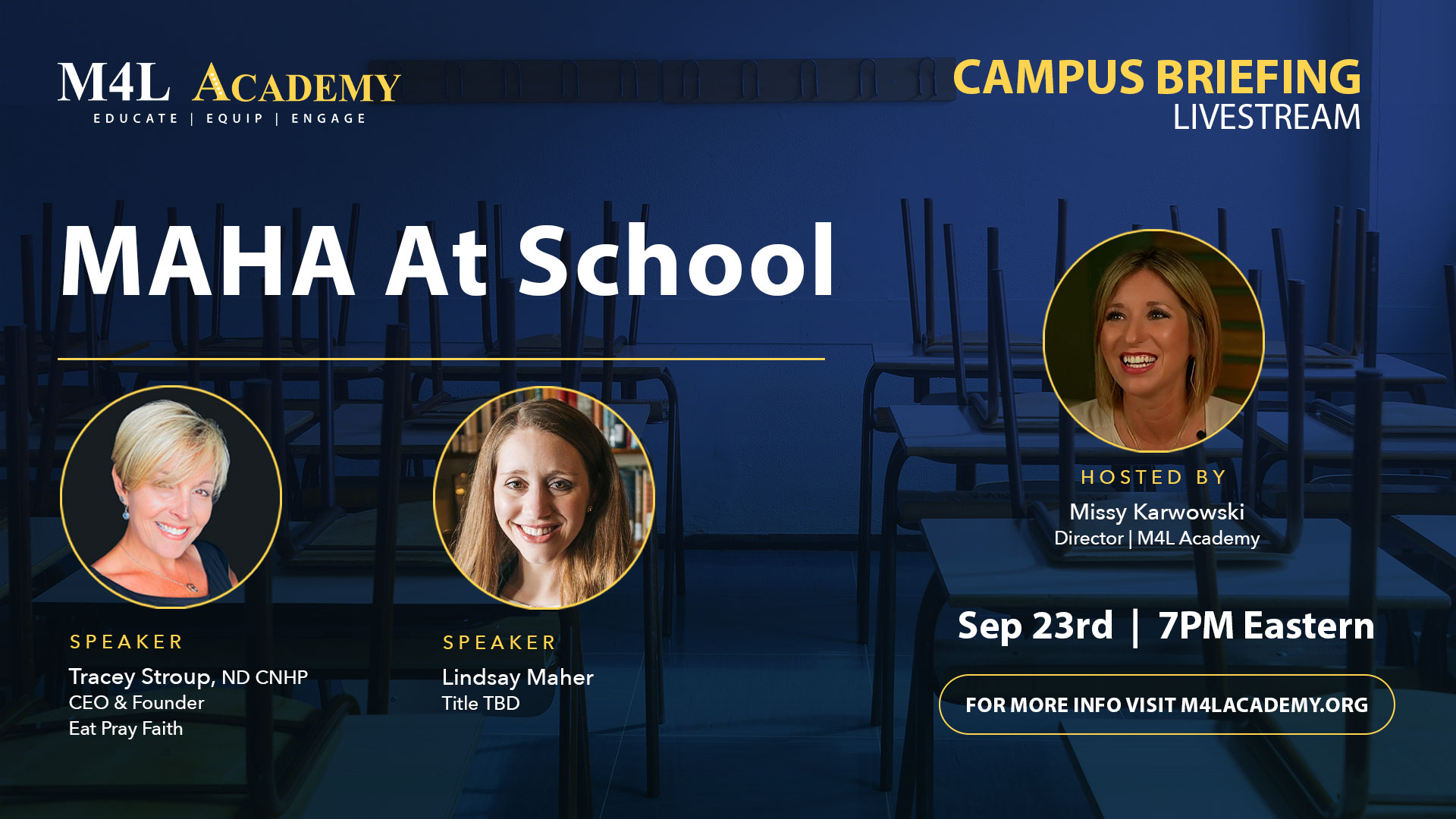 M4L Academy | Campus Briefing LIVESTREAM: MAHA at School