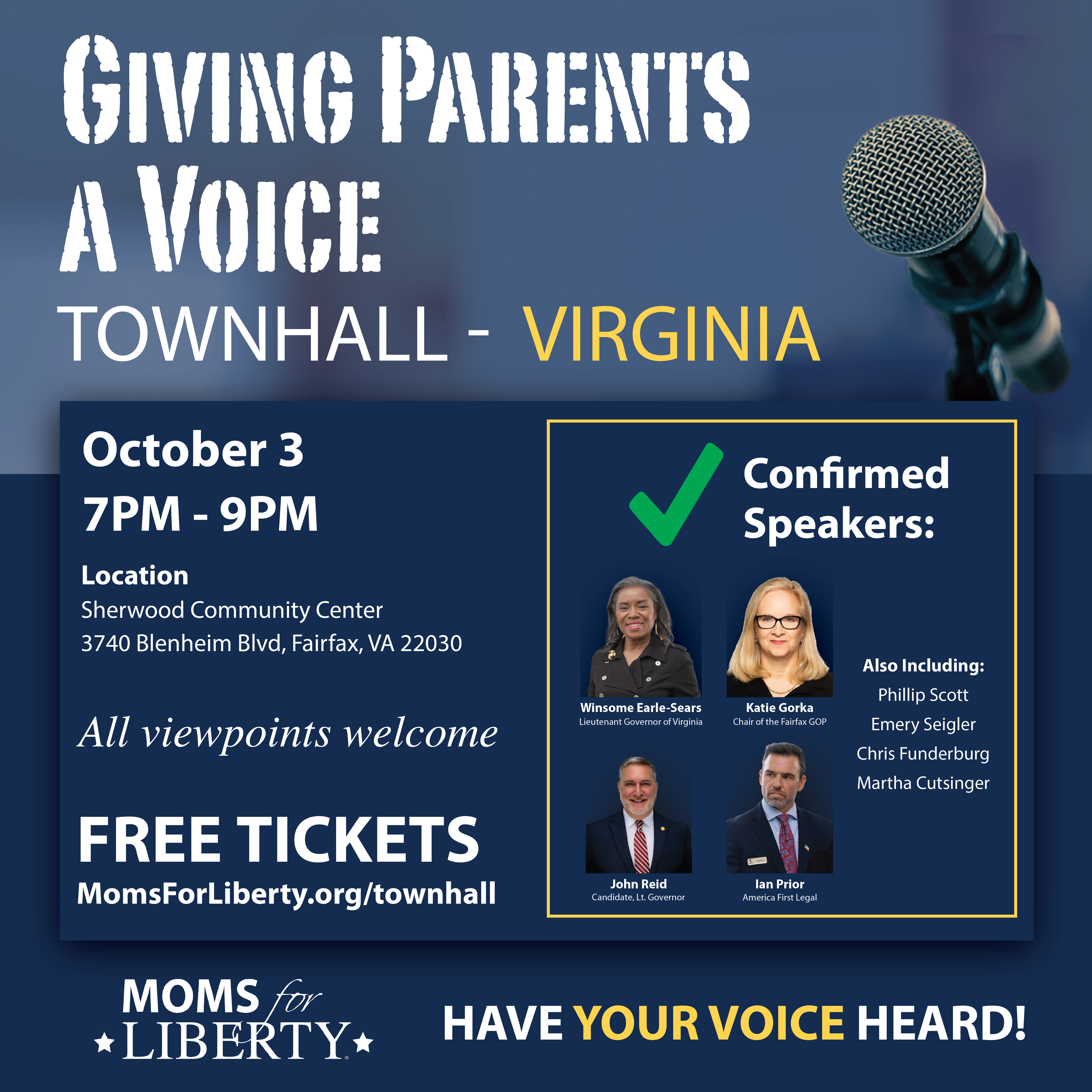 Giving Parents a Voice Townhall