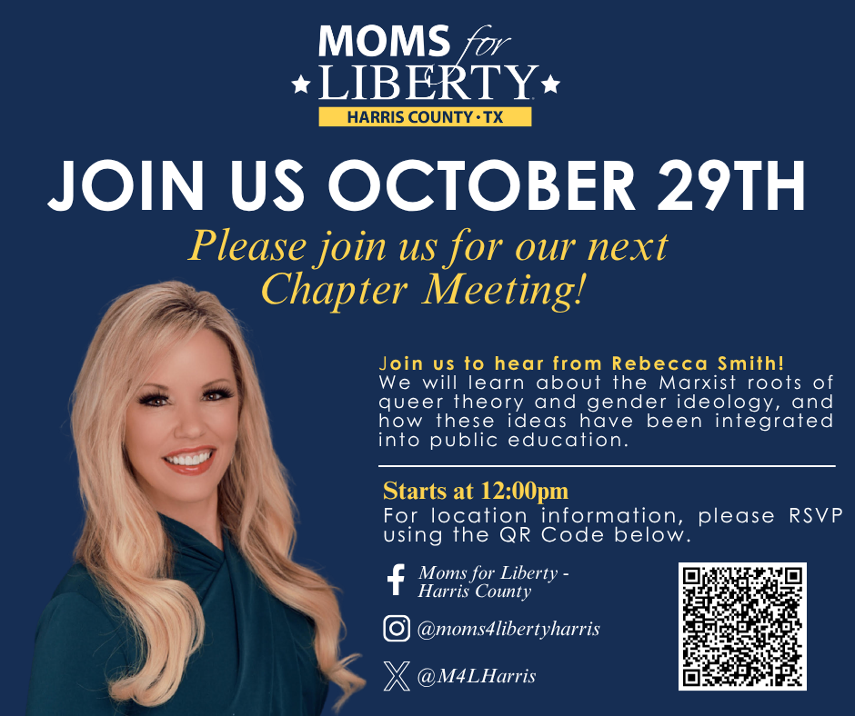 Moms for Liberty Harris County TX October 2025 Chapter Meeting