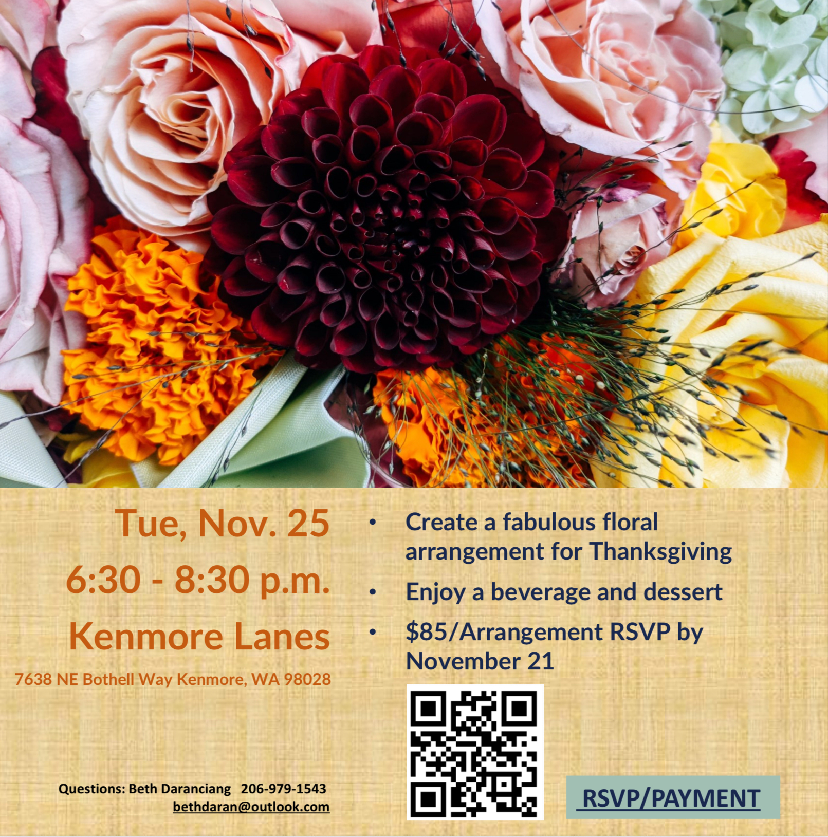 Fun Floral Arranging Fundraiser