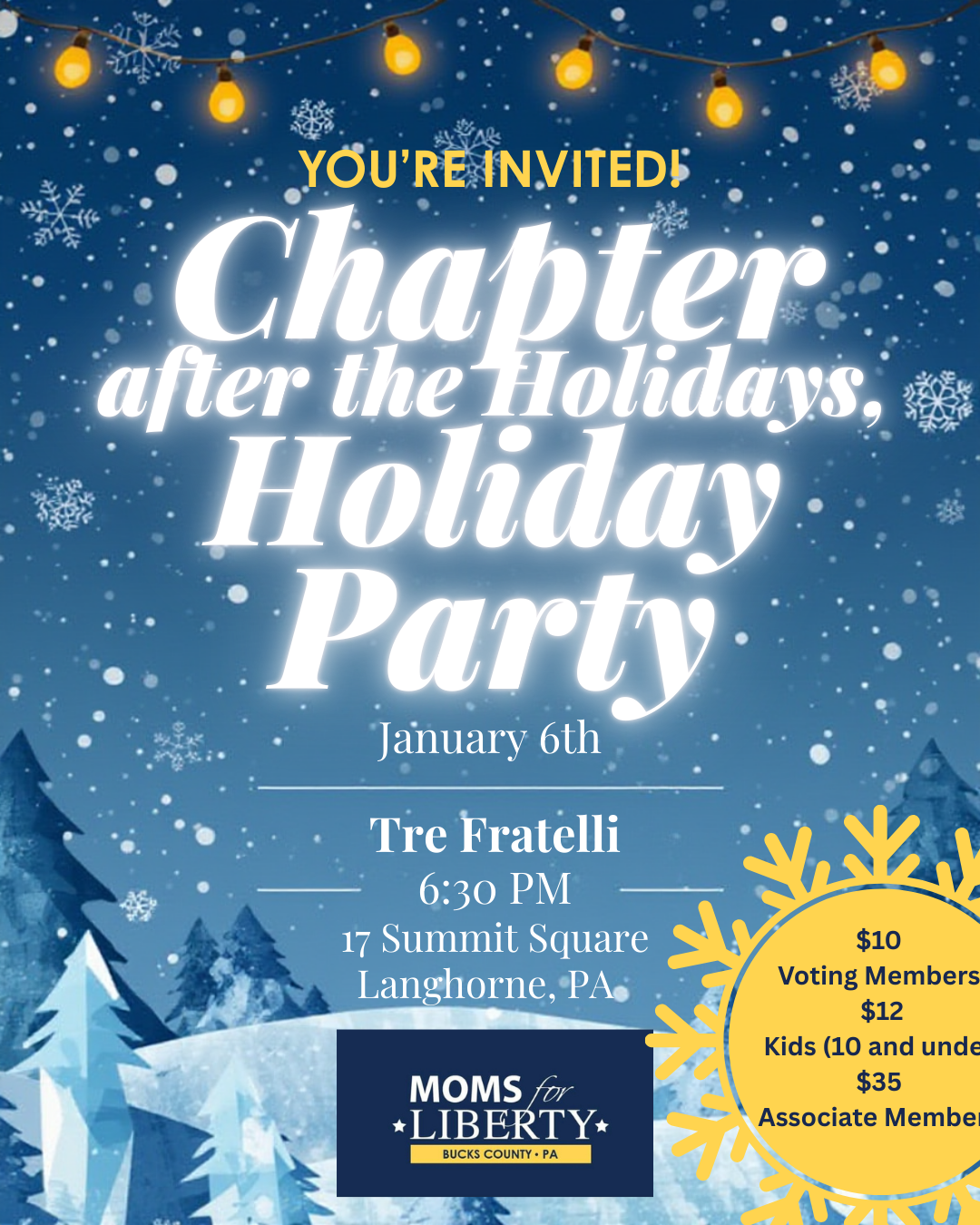 Bucks County After The Holidays, Holiday Party