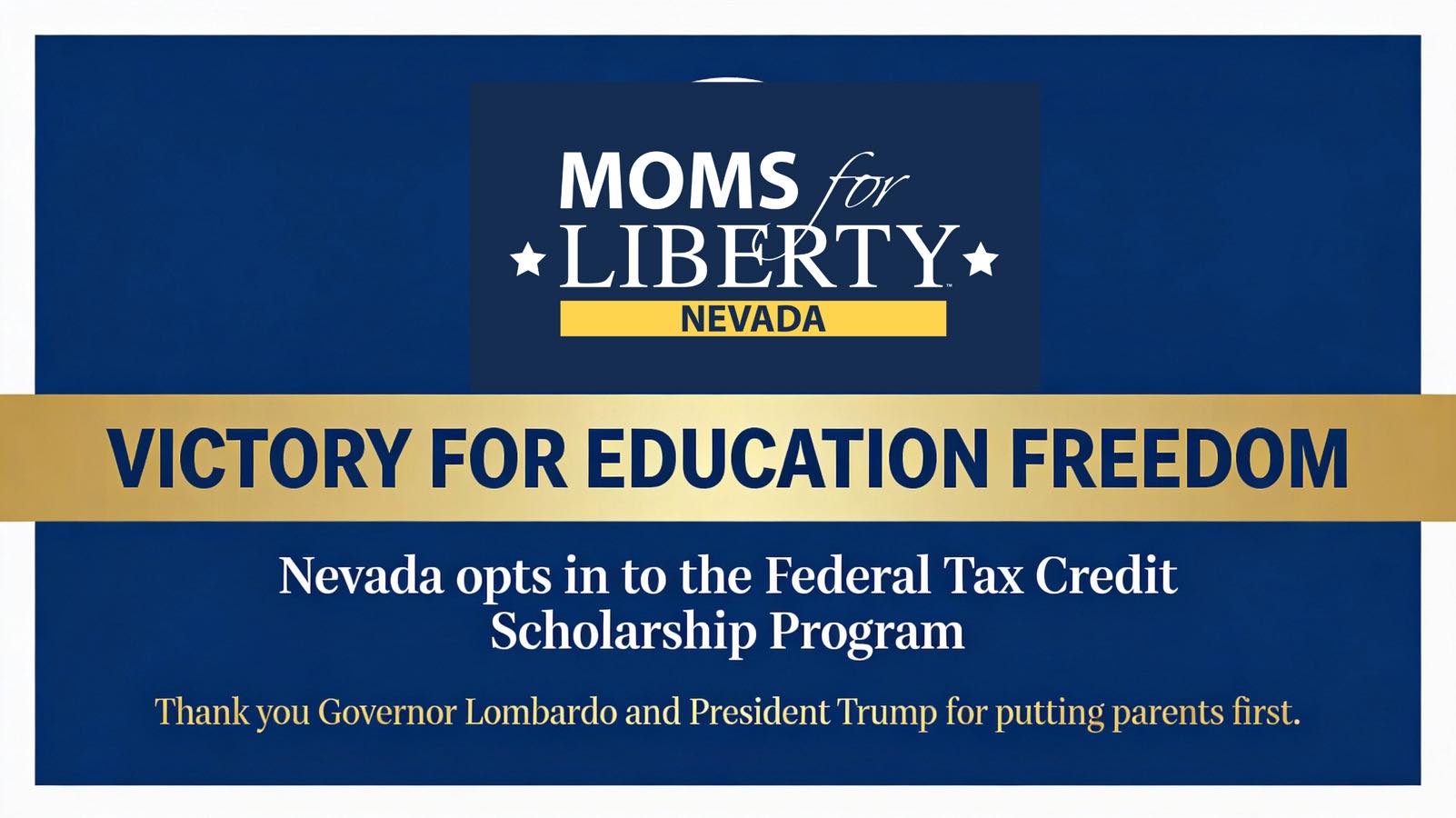 NV Governor Lombardo Opts-In To Federal Tax Credit Scholarship Program