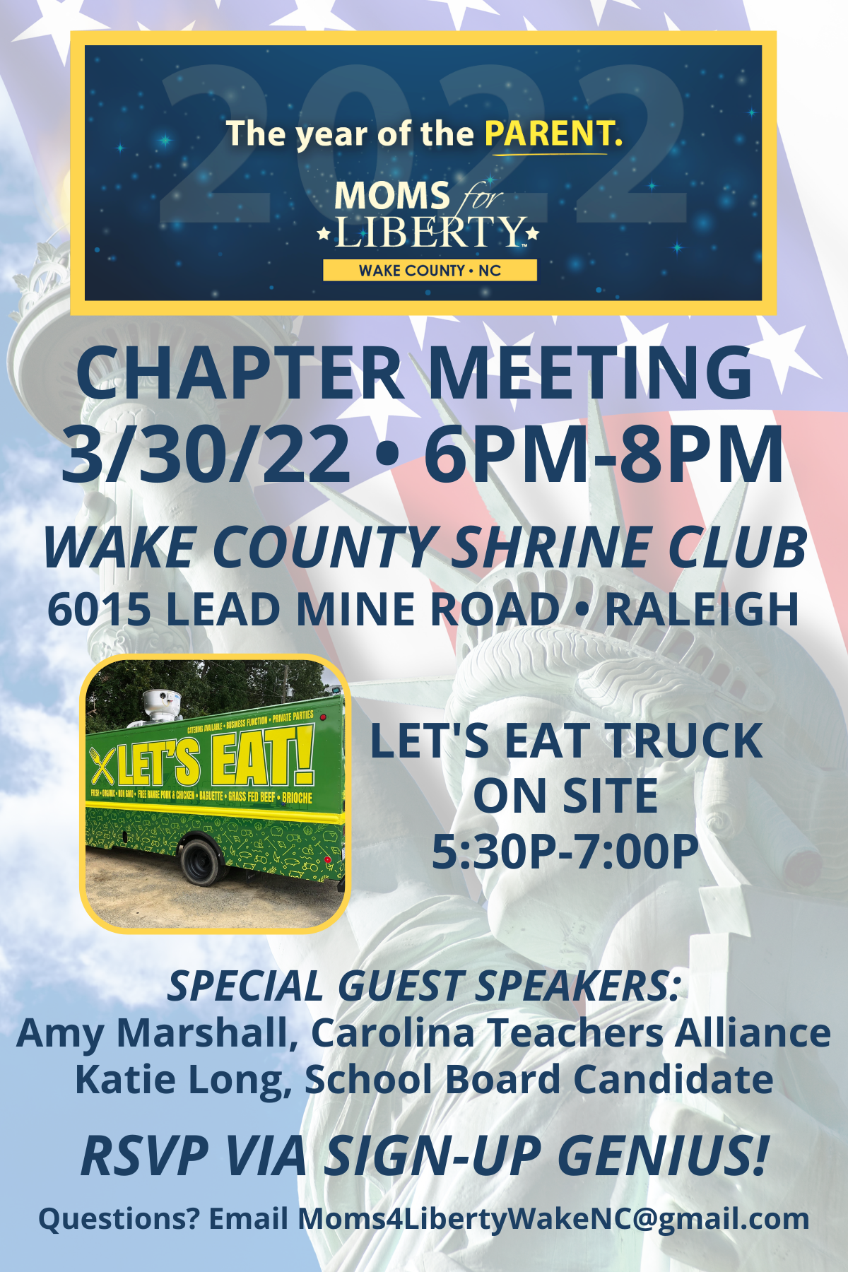 Wake County, NC - Regular Chapter Meeting