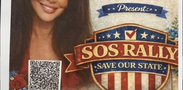Elaine Pelino and Friends SOS rally, Save Our State!