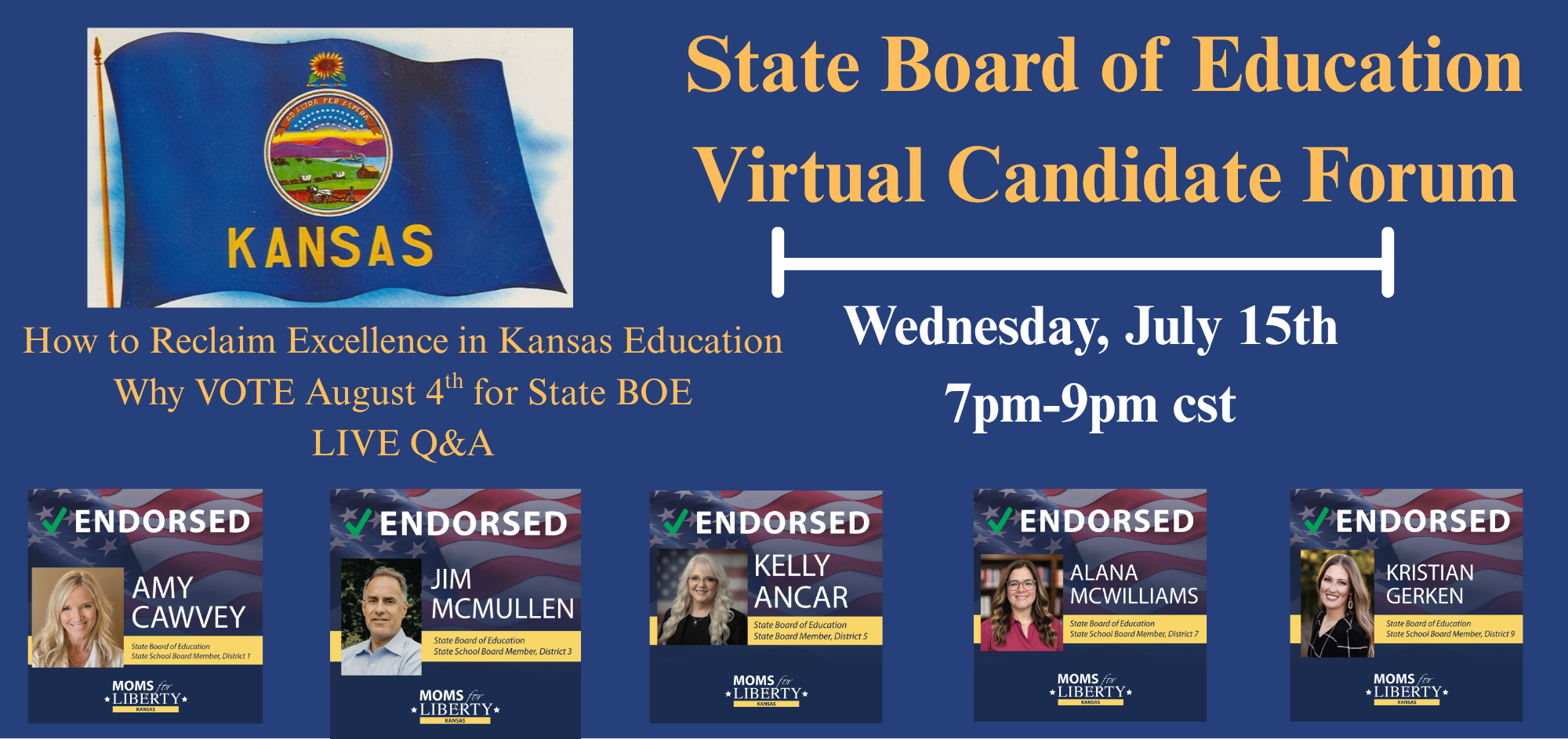 Virtual Candidate Forum | Kansas State Board of Education