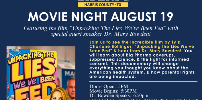 Moms for Liberty Harris County Movie Night!