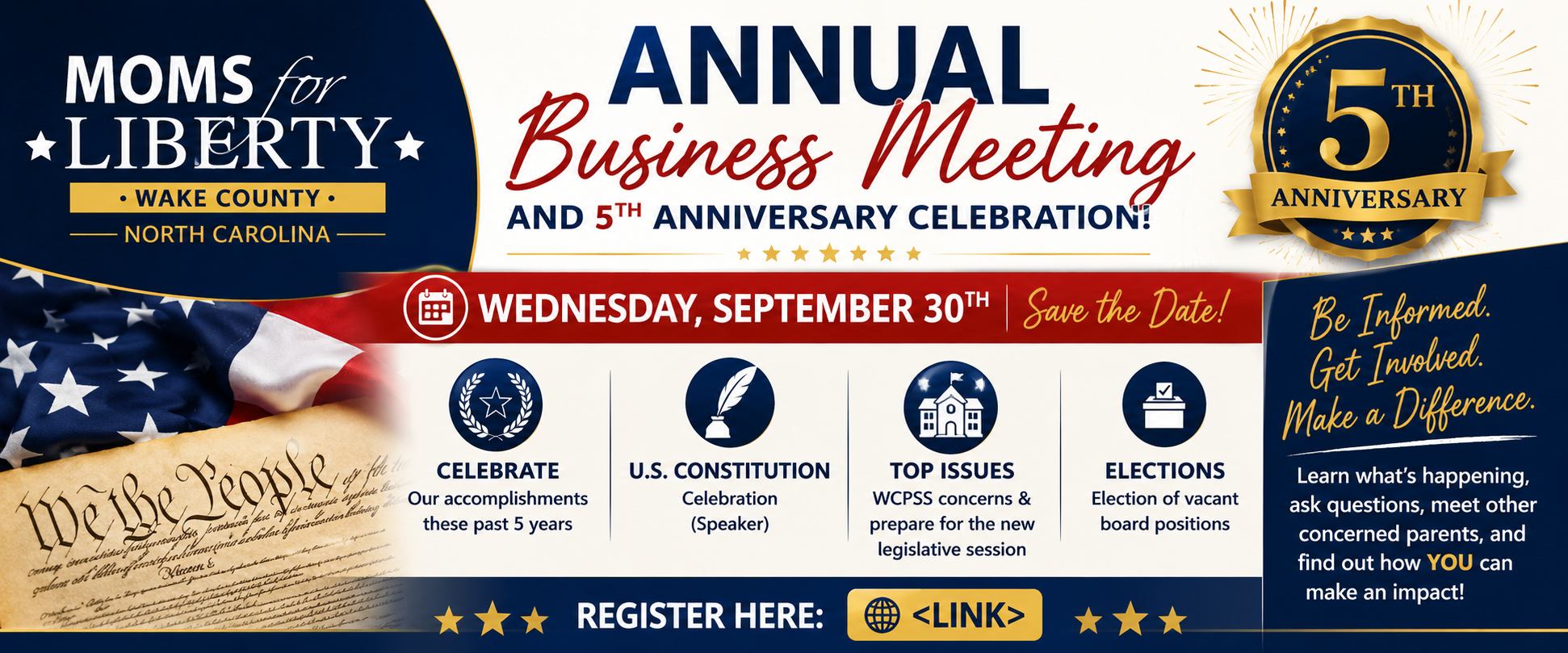 Wake County Annual Meeting and 5th Anniversary Bash!