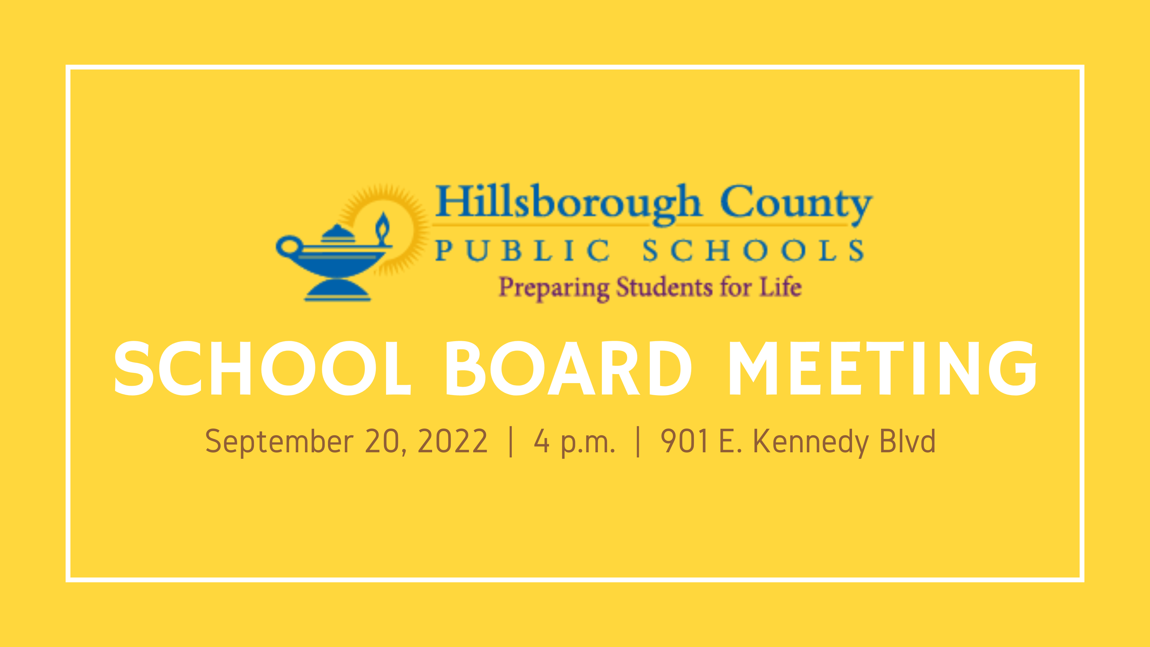 Hillsborough County Public Schools - School Board Meeting