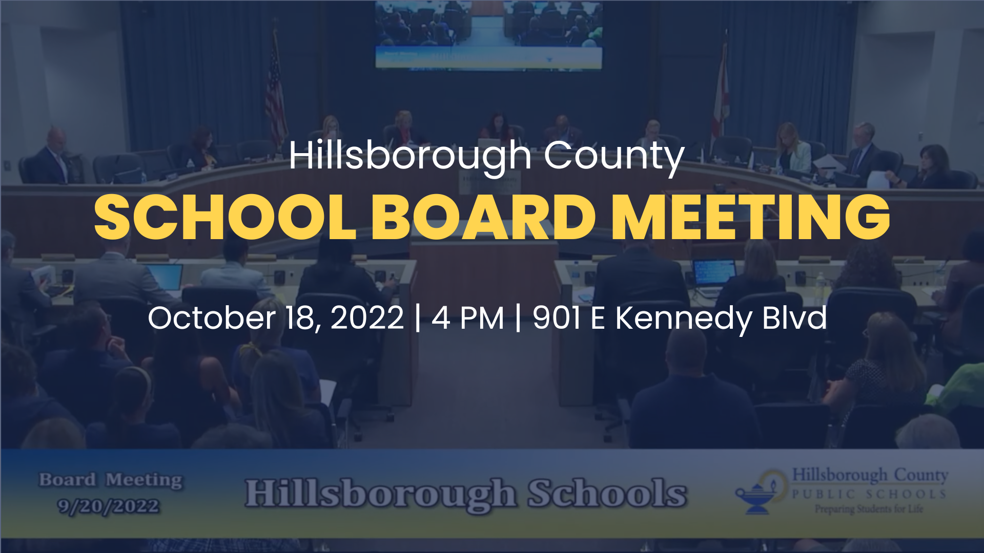 Hillsborough County School Board Meeting