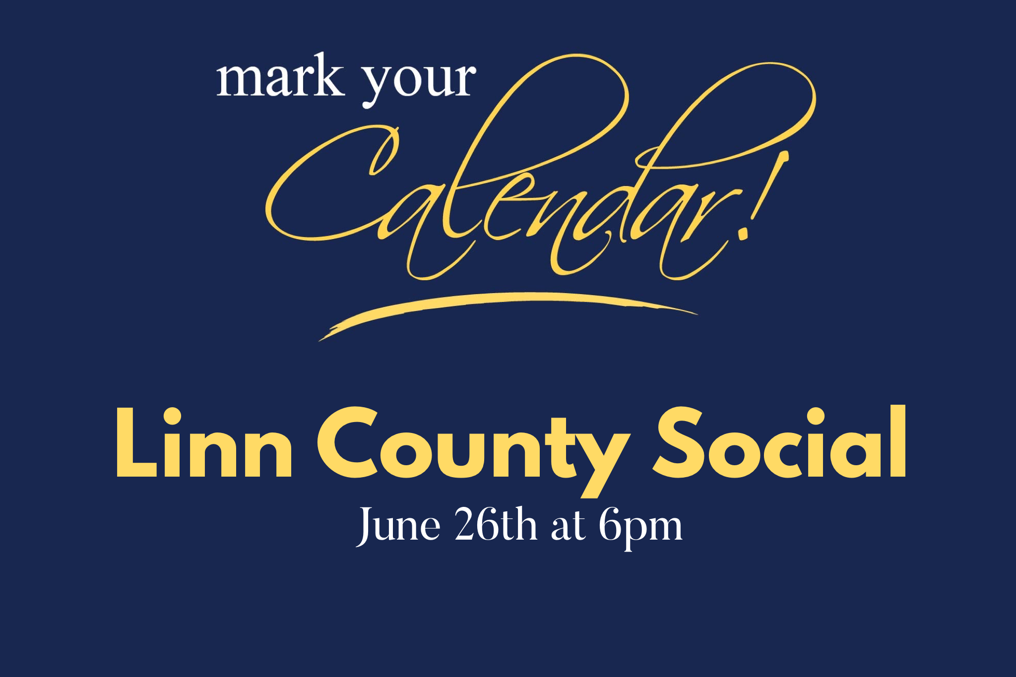 Linn County Social - June