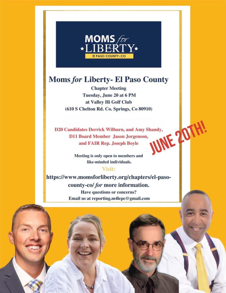 Moms for Liberty- El Paso County  Chapter Meeting