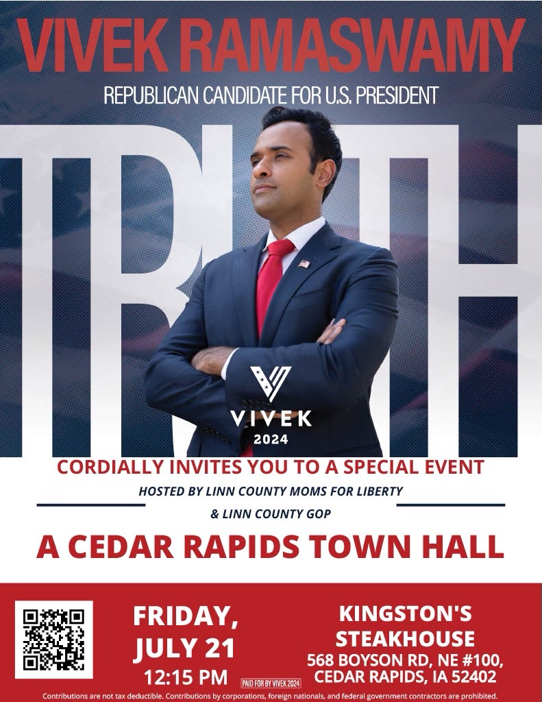 A Cedar Rapids Town Hall - Vivek 2024