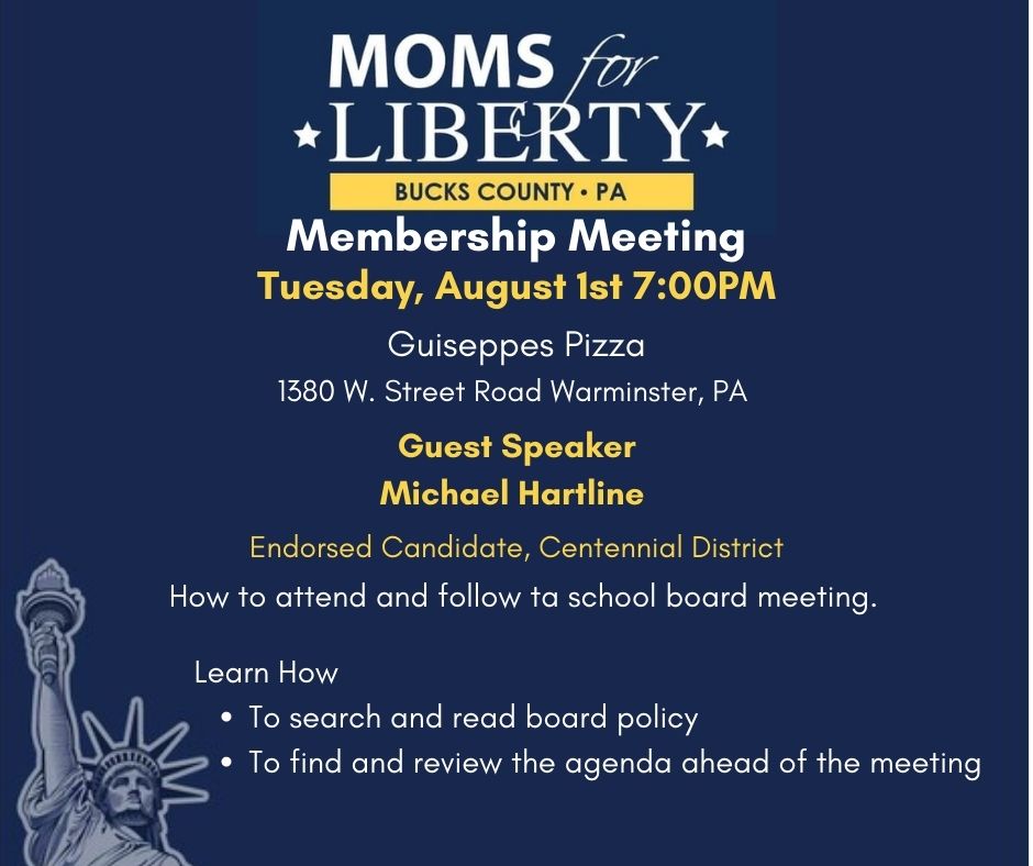 Bucks County, PA Membership Meeting