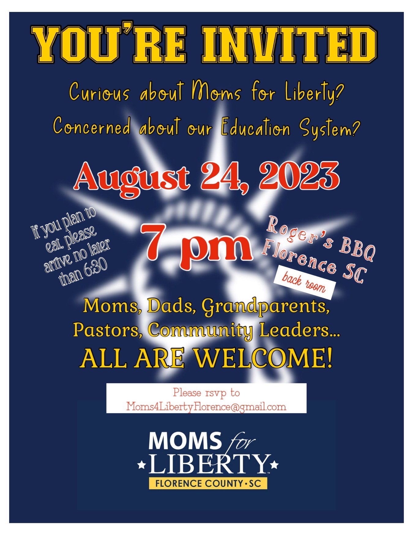 Moms for Liberty - Florence County SC Chapter meeting