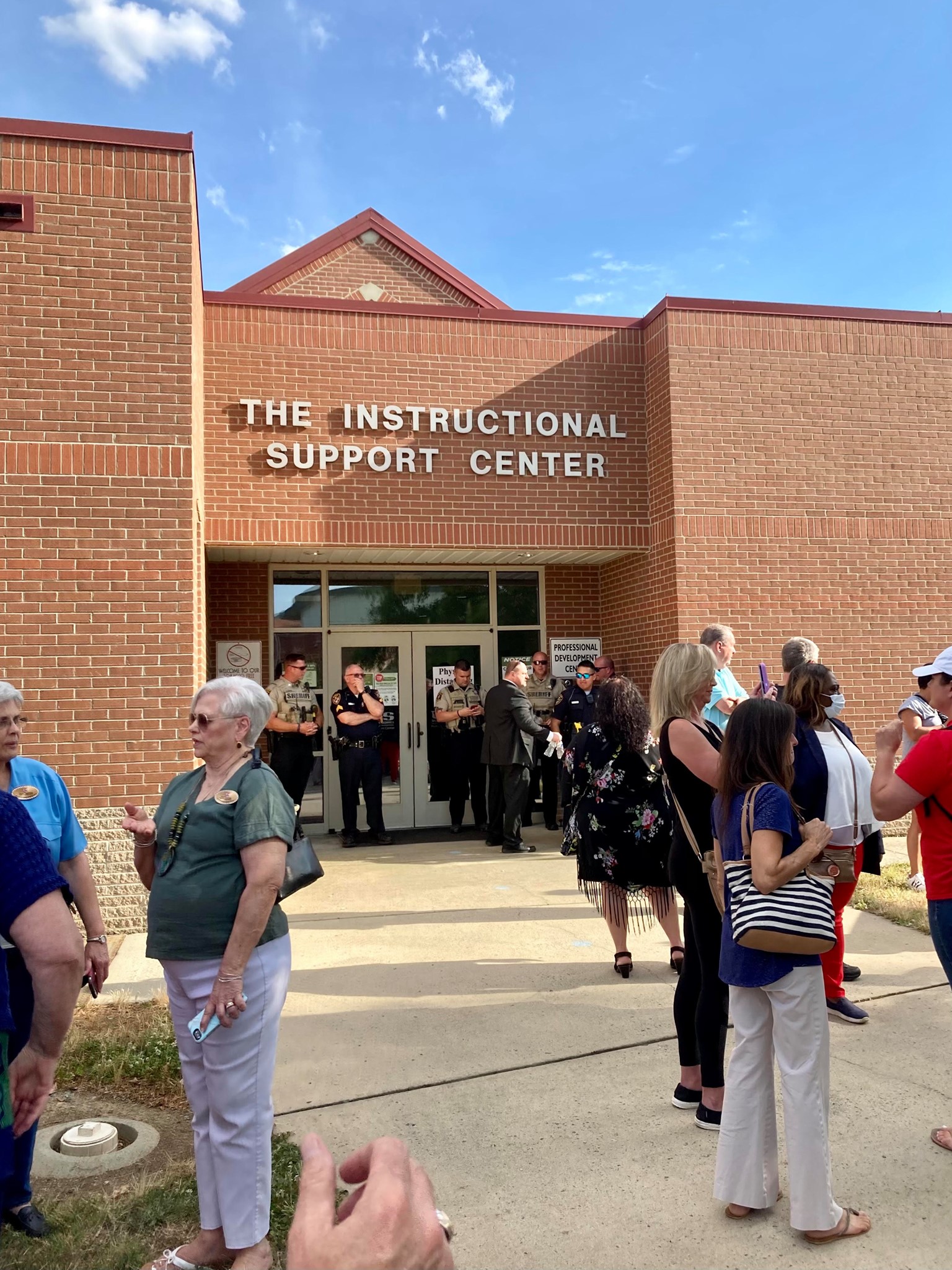 School Board Meeting Rally