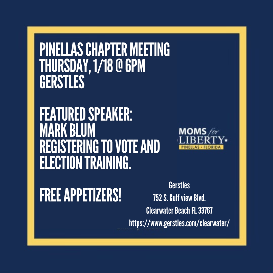 Pinellas Chapter January Meeting!