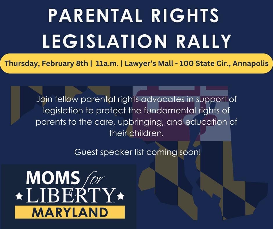 Parental Rights Legislation Rally - Maryland