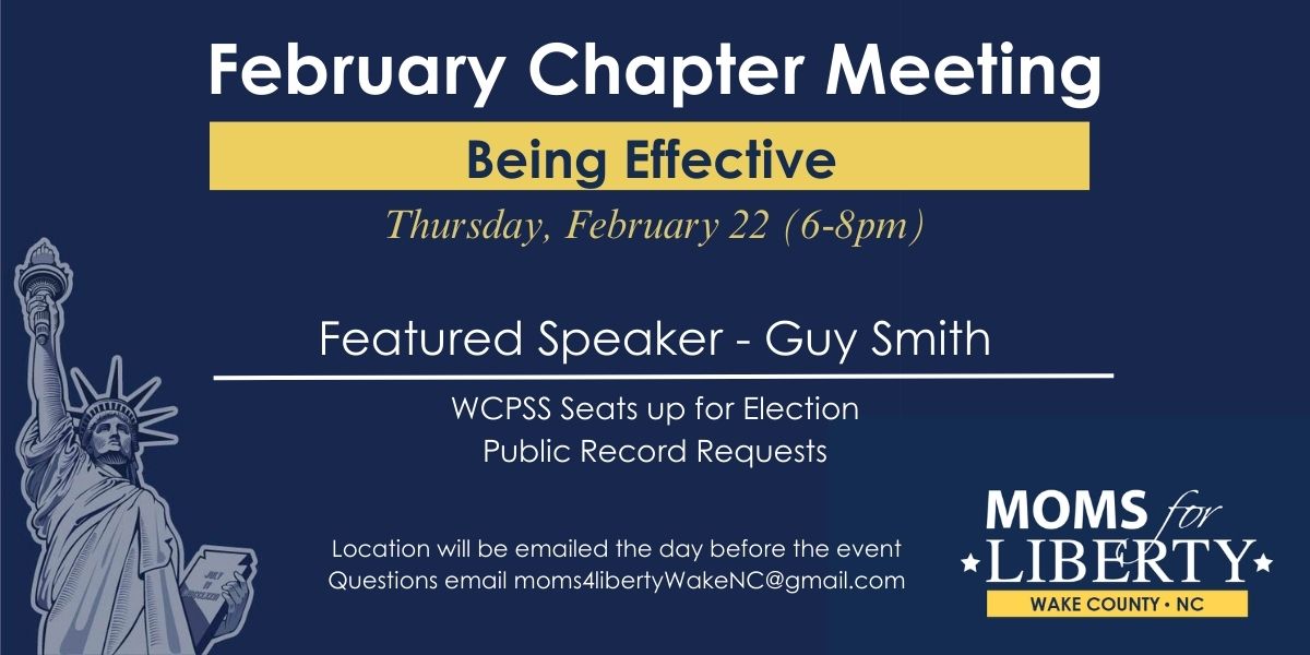 February Chapter Meeting - Being Effective