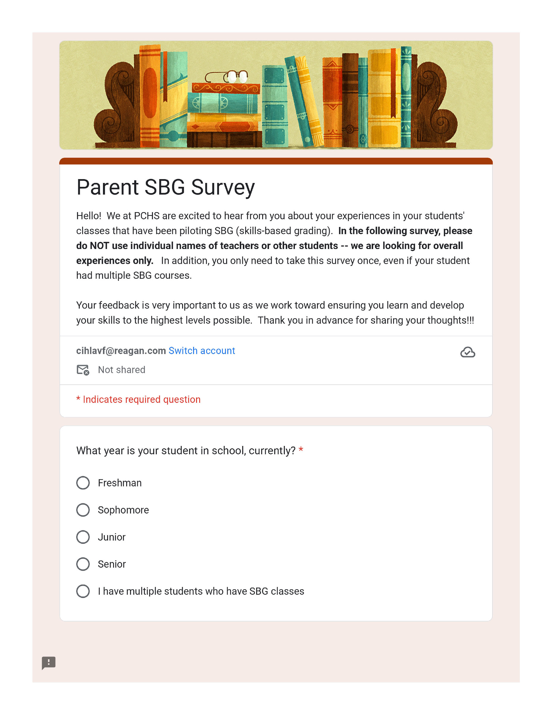 Parent SBG Survey