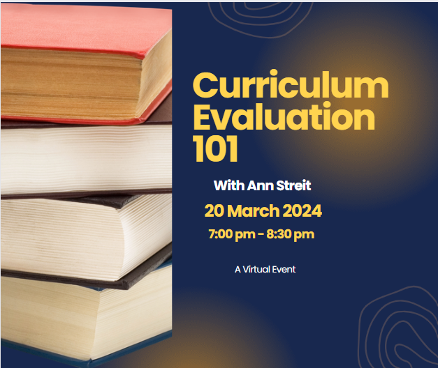 Ann Streit:  Evaluating and Reviewing Educational Curricula