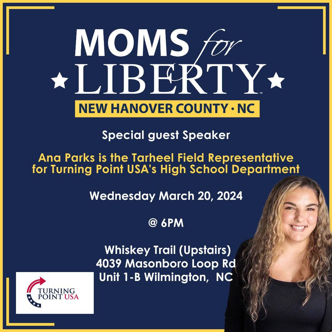 New Hanover County Moms For Liberty Monthly meeting