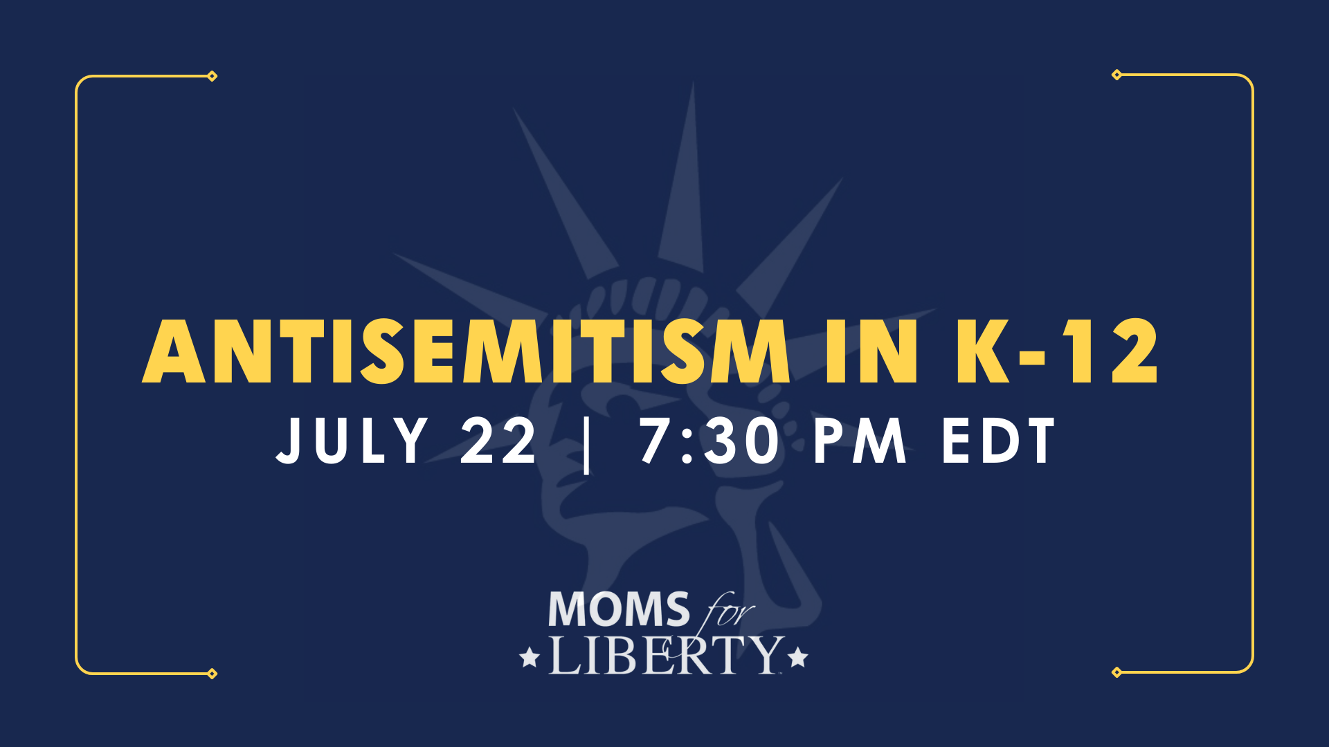 Webinar:  "Antisemitism in K-12"