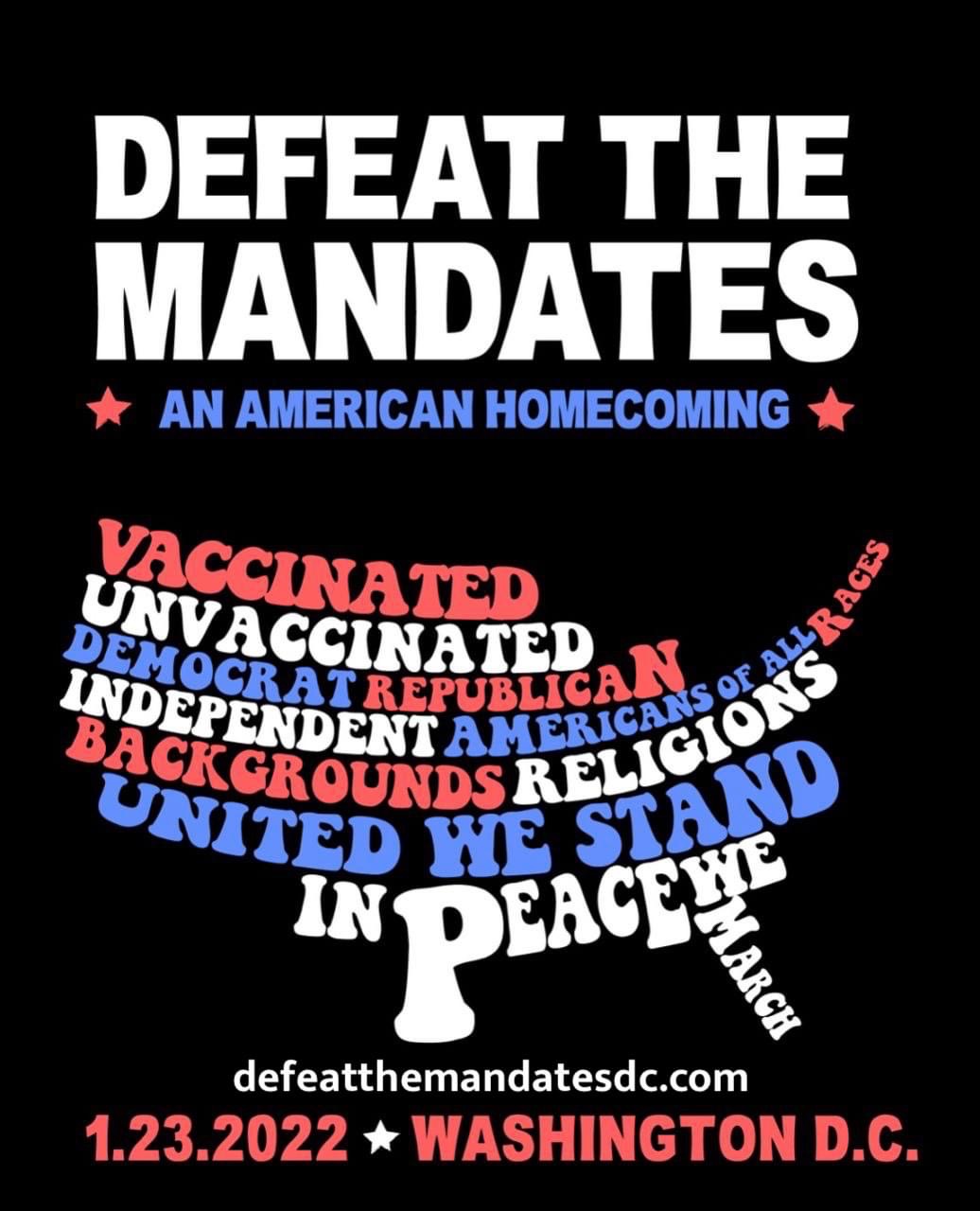 Defeat the Mandates March