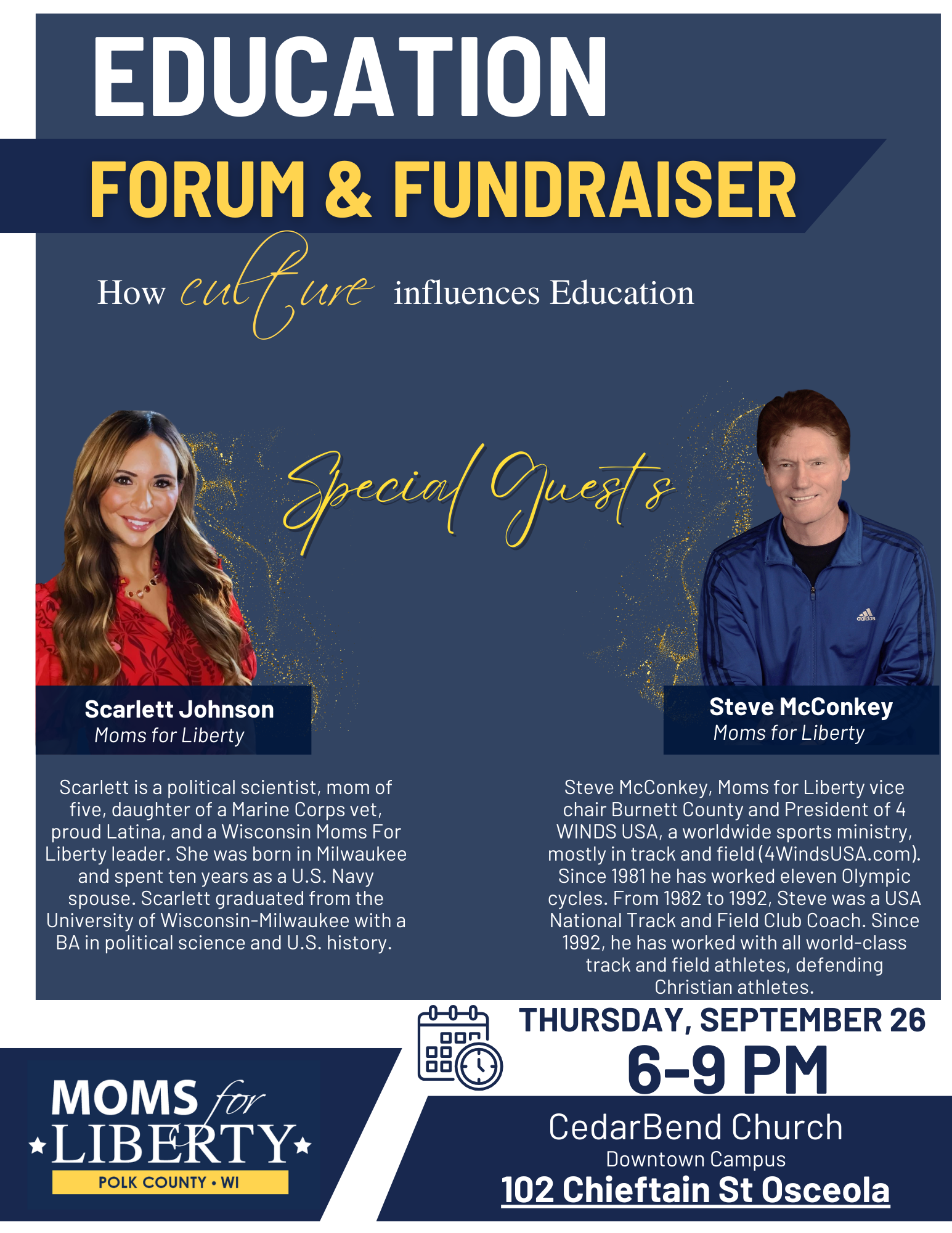 Education Forum and Fundraiser.