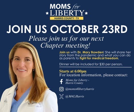 Moms for Liberty Harris County October 2024 Chapter Meeting