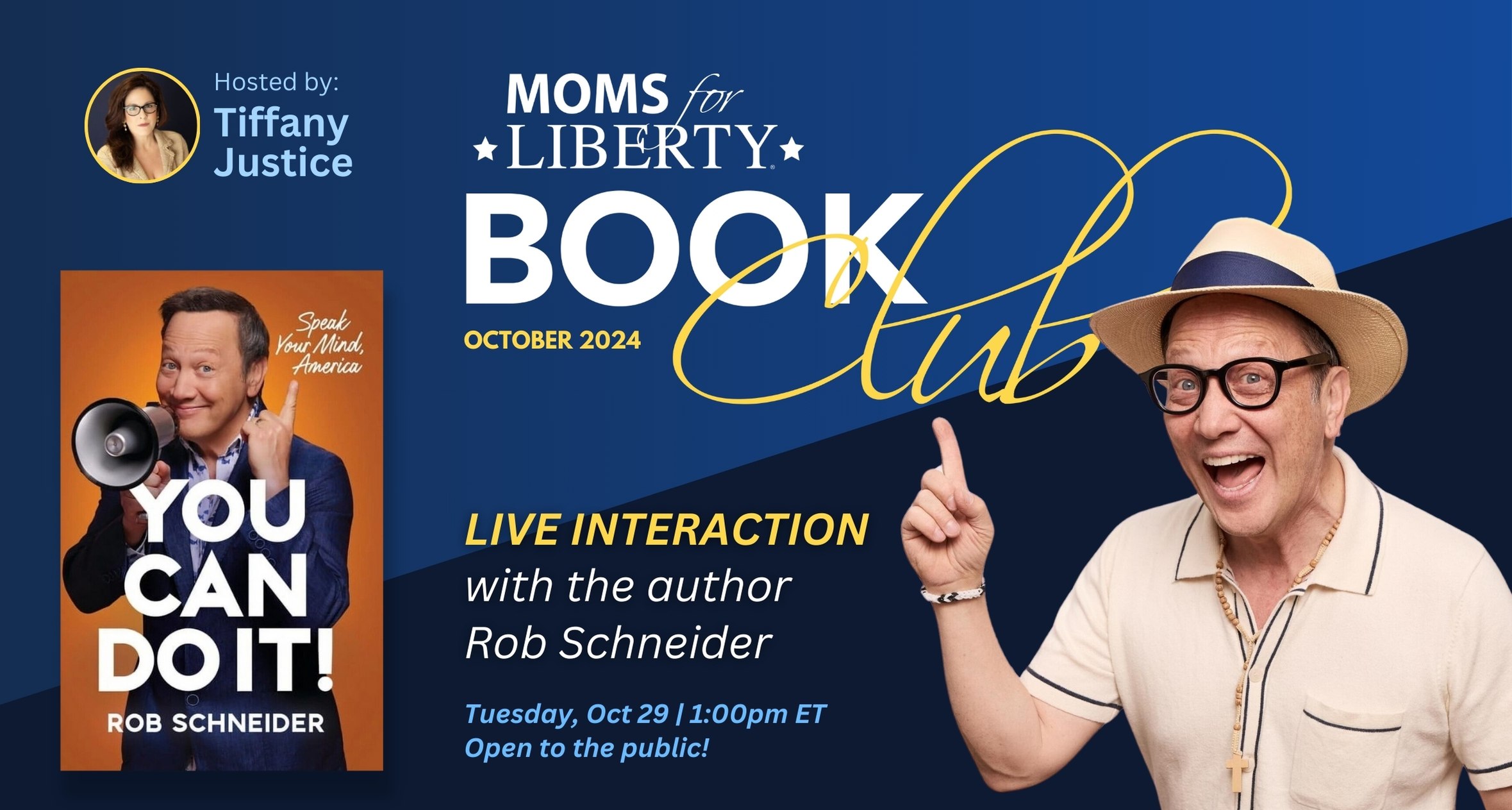 October Book Club: "You Can Do It!" with author Rob Schneider
