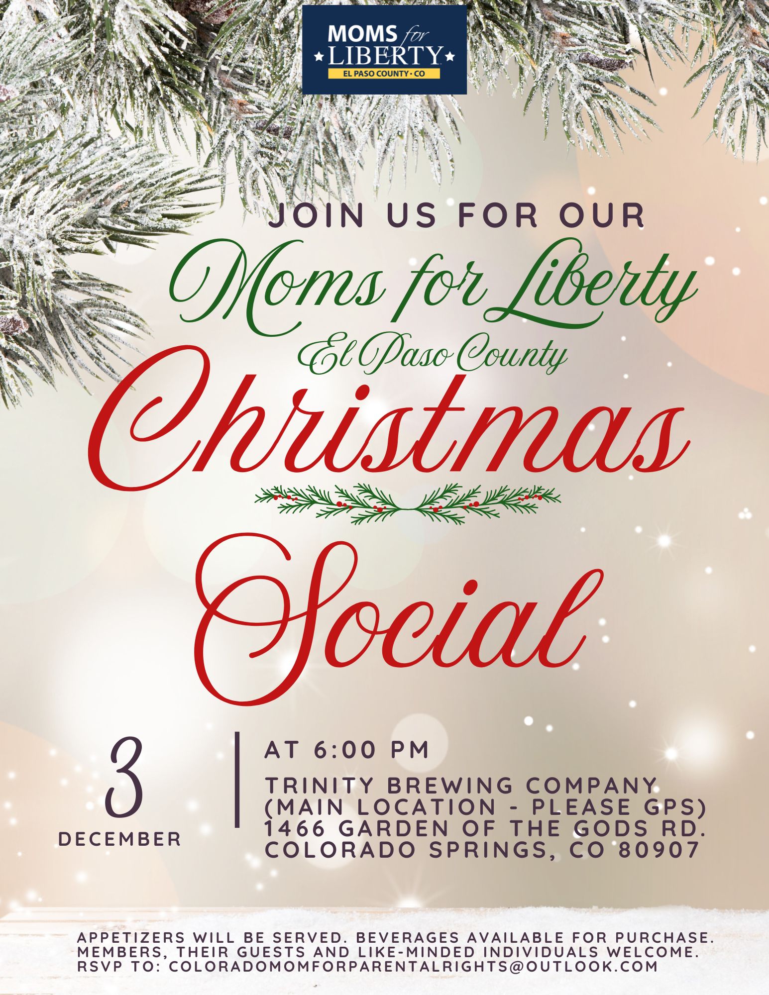 Moms for Liberty - El Paso County - Christmas Social