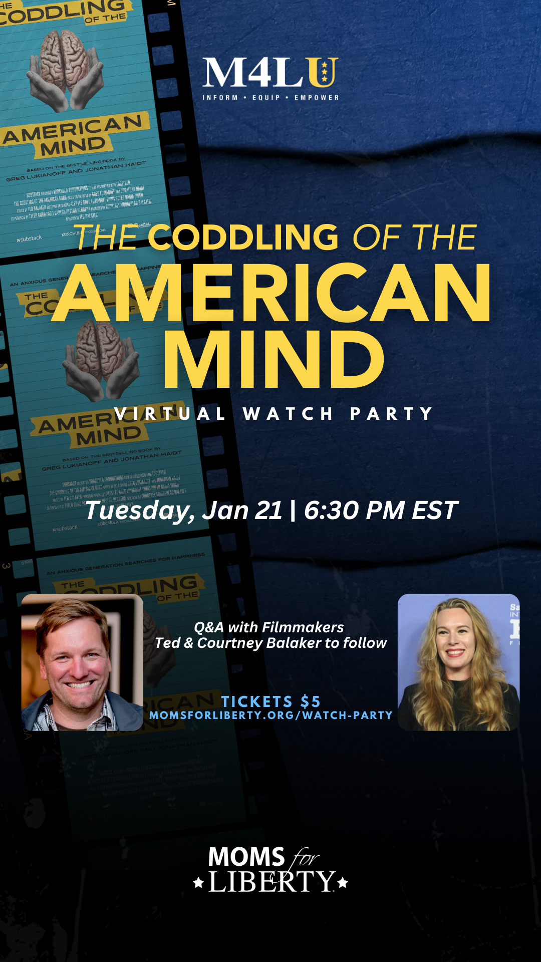 Virtual Watch Party of "The Coddling of the American Mind"