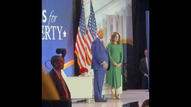 President Trump with Tiffany