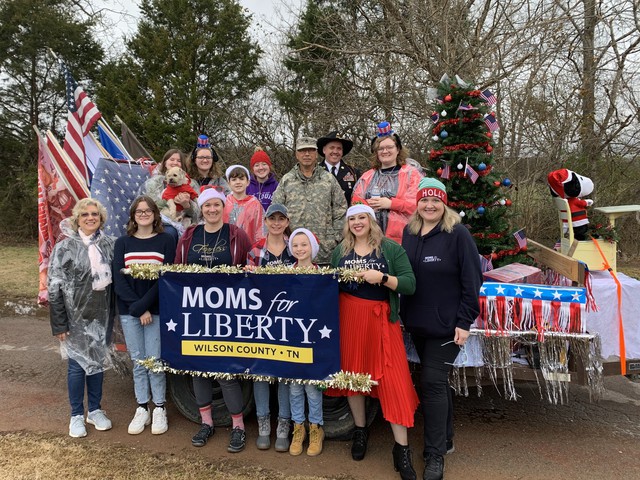 Moms for Liberty Wilson County, TN float in the Mount Juliet Patriotic Parade