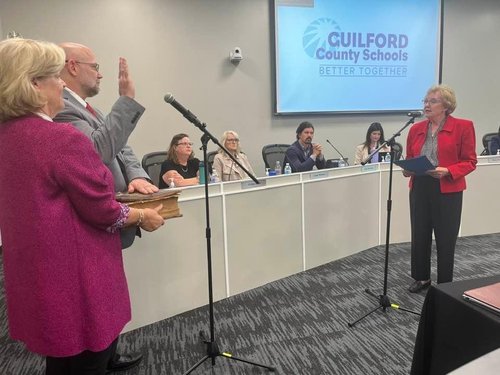 Michael Logan Swearing in for Guilford Co School Board 9-20-23