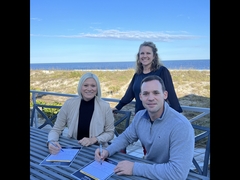 Councilwoman Lauren Key, Chapter Chair Becky Nathanson, Councilman Rory Diamond