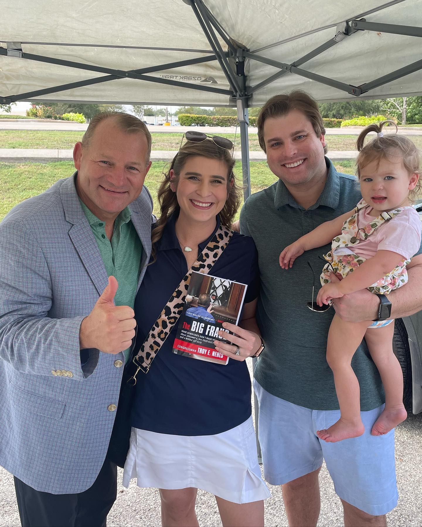 Congressman Nehls, our Chapter Chair and her Family