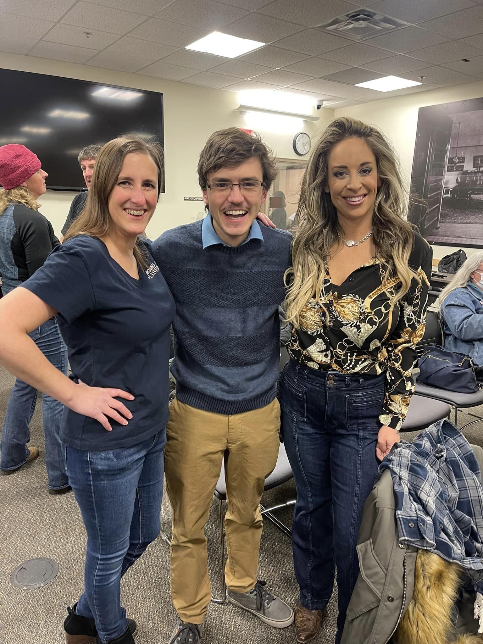 Co-Chairs Kristy and Darcy with Joel Sorenson