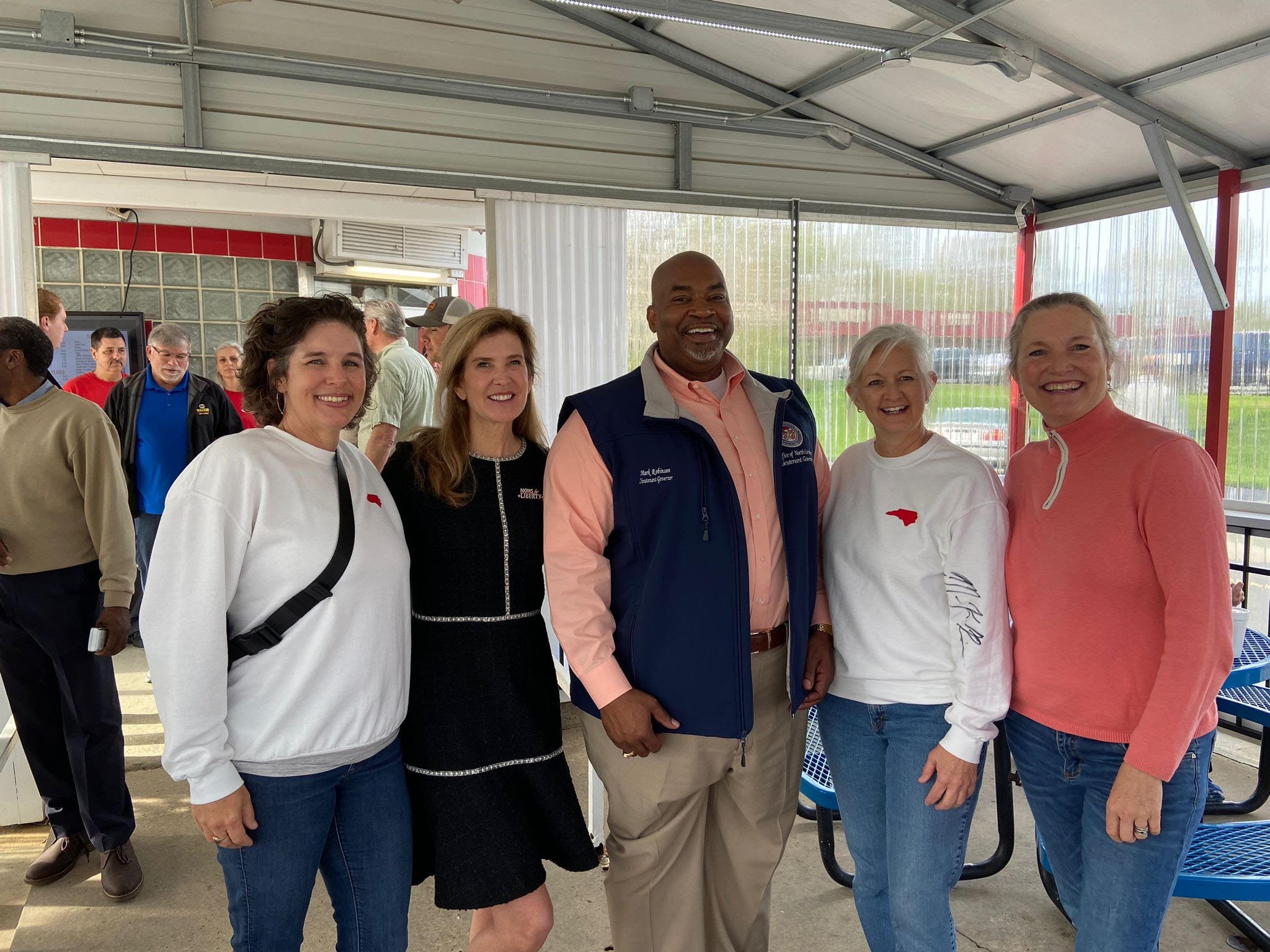 Lt. Governor of NC Mark Robinson with Chatham chapter members