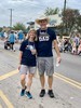 Joyfull Warrior Mom & Dad at the July 4th Parade