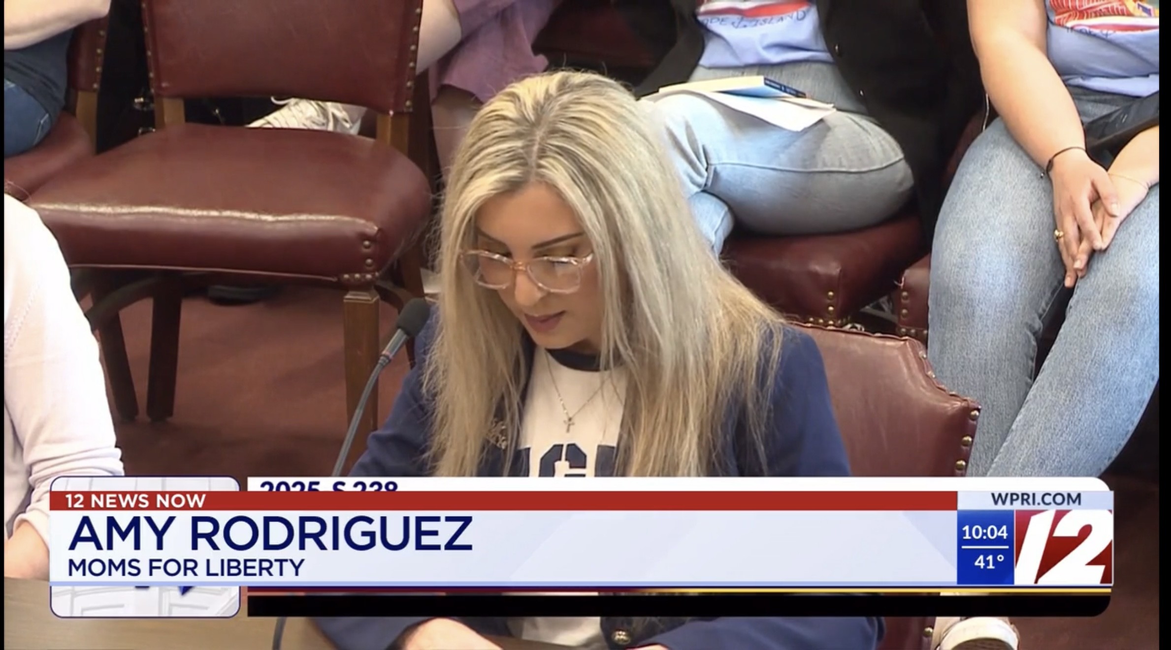 Washington, RI Chapter Speaks at RI Senate Education Committee Hearing "Freedom to Read Act"